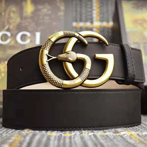 leather double g gucci belt|gucci belt snake buckle women's.